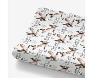 HawSkgFub Future Duck Hunting Buddy Changing Pad Cover for Baby Boys, Wild Duck Hunter Diaper Change Table Covers, Ultra Soft Stretchy Breathable Safe Snug Fitted Changing Mat Sheets Fit 32"/34" x 16"