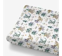 HawSkgFub Watercolor Cute Dragon Fairy Tale Changing Pad Cover for Baby Boy, Cloud Moon Star Dragons Egg Diaper Change Table Covers, Soft Stretchy Safe Snug Fitted Changing Mat Sheet Fit 32"/34" x 16"