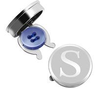 Hawson Initial Cufflinks Mens Rose Gold Silver Letter A-Z Formal Business Shirt Cufflinks, Metal, not known