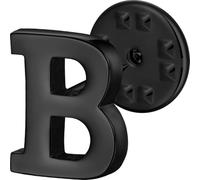 HAWSON Initial Lapel Pin for Men & Women, Brooch Pins for Mens Suits, Black Tie Tacks Button Pins, Brass, no gemstone
