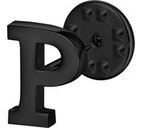 HAWSON Initial Lapel Pin for Men & Women, Brooch Pins for Mens Suits, Black Tie Tacks Button Pins, Brass, no gemstone