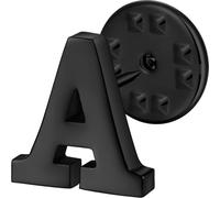 HAWSON Initial Lapel Pin for Men & Women, Brooch Pins for Mens Suits, Black Tie Tacks Button Pins, Brass, no gemstone