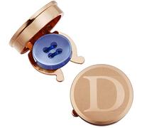 HAWSON Men's Letter Initial Button Cover Cufflinks Letter Rose Gold/Silver Suitable for Formal Business Shirt Letter A-Z Rose Gold