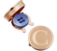 HAWSON Men's Letter Initial Button Cover Cufflinks Letter Rose Gold/Silver Suitable for Formal Business Shirt Letter A-Z Rose Gold