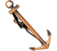 HAWSON Nautical Anchor Tie Clips for Men Unique, 2.2 Inch Novelty Tie Bar, Navy Ocean Marine Themed Tie Pin, Sailor Captain Yacht Accessories Cruise Ship Fun Gifts for Men, Red Bronze, 2.2 Inch