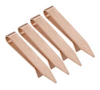 HAWSON Tie Clip for Men 4 Pcs & Single (Gold Silver Black Rose Gold Tie Clip), 2.2 Inch Skinny Tie Bar, Matte Brushed Minimalist Design Tie Pin, Secure Hold for Formal Suits, Wedding & Business Gifts