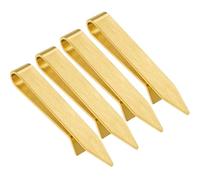 HAWSON Tie Clip for Men 4 Pcs & Single (Gold Silver Black Rose Gold Tie Clip), 2.2 Inch Skinny Tie Bar, Matte Brushed Minimalist Design Tie Pin, Secure Hold for Formal Suits, Wedding & Business Gifts
