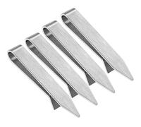 HAWSON Tie Clip for Men 4 Pcs & Single (Gold Silver Black Rose Gold Tie Clip), 2.2 Inch Skinny Tie Bar, Matte Brushed Minimalist Design Tie Pin, Secure Hold for Formal Suits, Wedding & Business Gifts