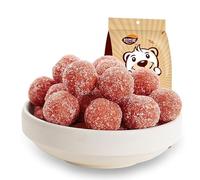Hawthorn Ball,Hawthorn Strips,Sour and Sweet Hawthorn Flavored Snacks,Sugar Fruit,Chinese Preserved Fruits,Dim Sum,Dessert,Instant Leisure snacks,Vegetarian Gift Pack (Hawthorn Ball,2bag)