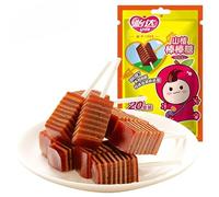 Hawthorn cake,Candied fruit,lollipop,Soft candy,Sweet and sour snack food,Dim sum,Fruit & Chewy,Fruit snacks,Pastry,Vegan,Healthy snacks,Delicious Chinese snack gifts (20 PCS)
