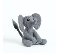Hawthorn Handmade Baby Elephant Needle Felting Kit - Needle Felting Craft Kits for Adults UK, Includes Felting Wool, Needles & Instructions. Great for Adult Craft Gifts - Approx 8cm Tall.