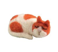 Hawthorn Handmade Cat Brooch Needle Felting Kit - Needle Felting Craft Kits for Adults UK, Includes Felting Wool, Needles, Brooch Back & Instructions. Great for Adult Craft Gifts - Approx 6cm Long