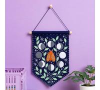 Hawthorn Handmade Celestial Pennant Felting Kit. Felt Craft Kit for Adults, Including Wool Felt Sheets, Wooden Dowel, Cotton Yarn & Thread, Instructions & More. Make Your Own Adult Craft Kits, 20cm