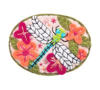 Hawthorn Handmade Dragonfly Felt Craft Brooch Kit. Craft Kits for Adults, Includes Wool Felt Sheets, DMC Cotton Thread, Embroidery Needle, Instructions & More. Ideal Crafts for Adults - 8cm Diameter