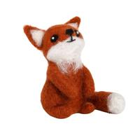 Hawthorn Handmade Fox Cub Needle Felting Kit - Needle Felting Craft Kits for Adults UK, Includes Felting Wool, Needles & Instructions. Great for Adult Craft Gifts - Approx 8cm Tall.