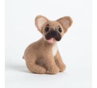 Hawthorn Handmade French Bulldog Needle Felting Kit - Needle Felting Craft Kits for Adults UK, Includes Felting Wool, Needles & Instructions. Great for Adult Craft Gifts - Approx 8cm Tall