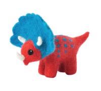 Hawthorn Handmade Triceratops Dinosaur Needle Felting Kit - Needle Felting Craft Kits for Adults UK, Includes Felting Wool, Needles & Instructions. Great for Adult Craft Gifts - Approx 11cm Long.