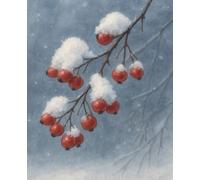Hawthorn under the Snow - Botanical Winter Notebook: 7.5×9.25” College-ruled 120 pages