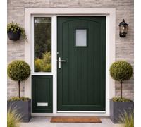 Hawthorne Devon Grey Primed & Ready For Topcoat Thermally Rated Front/back Door Obscure Glazed 45mmx2032mmx813mm 10 Year Guarantee