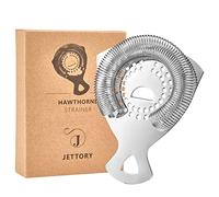Hawthorne Strainer for Cocktails - Bar Strainer Cocktail w/High Density Spring - Mirrored Stainless Steel Finish Drink Strainer - Cocktail Strainer for Boston Shakers & Mixing Glasses (Silver)