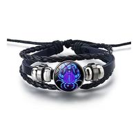 Hawtrytoa Zodiac Signs Spirit Bracelet, Zodiac Manifestation, Handmade Woven Adjustable Bracelet (Cancer)