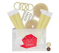 Hawwwy 12-Piece Hair Bun Maker Kit - Donut Bun Accessories for Updos, Ballet Buns, and Twists - Ideal Hair Tools for Women, Girls, and Teens - Includes 2 Donuts, 2 Magic Snap Rolls, and 4 Spin Pins