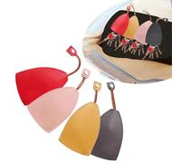 Hawyet 4 Pack Car Key Protection Case, PU Leather Pull-out Remote Control Storage Bag, Universal for Most Car Models (Multicolored)