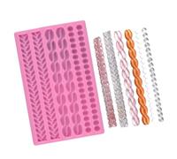 HawZeerLy 1 Pcs Knit Rope Silicone Molds Pearl Chocolate Mould Mould for Fondant for Birthday Party Cake Cupcake Kitchen Baking Tools