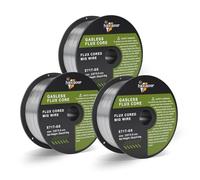 HAXIAOER Flux Core Welding Wire 0.8mm 1.0KG, E71T-GS MIG Welding Wire Mild Steel Gasless Welding Wire Without Gas-self Shielded Stainless Steel Wire for MIG Welders, 3Pack
