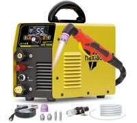haxiaoer HXC550D Plasma Cutter 240V, 55 Amp Non-Touch Pilot Arc Plasma Cutter Machine, Large LED Display, 2T/4T and Post Flow, 15mm Maximum Cut, for Beginners DIY