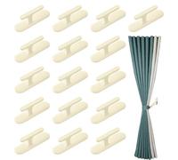 Haxisii Blind Cord Safety Device, 16 Pcs Set of Beige Blind Safety Clips for Cord, Blinds Hooks for Cords, Suitable Domestic/Office Blinds/Curtains/Shade Cords(Beige)