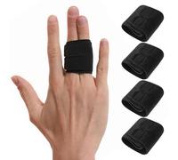 Haxisii Two Finger Splint, 4PCS Adjustable Finger Brace, Elastic Fingers Splints for Broken Fingers, for Arthritis Trigger Pain Relief and Sport Injuries