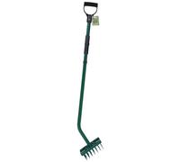 Haxnicks Leaf Picker 34Cm Powder Coated Steel Lightweight Ergonomic Design With Instant Release For Lawns Driveways And Borders