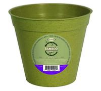 Haxnicks Sage Green Bamboo Plant Pots Twin Pack 8In / 20Cm) Sustainable & Reusable