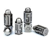 Haxtec Bullet Metal Dice Set 6 Pack Antique Iron Metal D6 Die Polyhedral D&D Dice for D and D Dungeons and Dragons Accessories Gifts