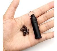 Haxtec Mini D&D Dice Set - Tiny Metal Dice Keychain with Case, Portable 7PCS for Dungeons and Dragons, Ancient Copper