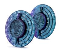 Haxtec Spinner Dice 7-in-1 Metal DND Dice Set Unique Dice Spinner Rotate Metal D&D Dice for Dungeons and Dragons DND Gifts Blue