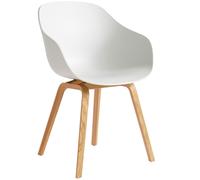 HAY - AAC 222 2.0 Armchair, Lacquered Oak / White - White