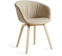 HAY - AAC 23 Soft Chair, Water-based Lacquered Oak / Bolgheri Lgg60 - Beige