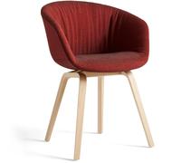 HAY - AAC 23 Soft Chair, Water-based Lacquered Oak / Remix 662 Red - Red