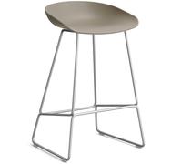 HAY - AAS 38 2.0 Bar Stool 65 cm, Stainless Steel / Khaki - Khaki
