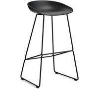 HAY - AAS 38 2.0 Bar Stool 75 cm, Stainless Steel Black / Black - Black