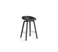 HAY - AAS 32 2.0 Bar Stool 65 cm, Black Lacquered Oak / Black - Black