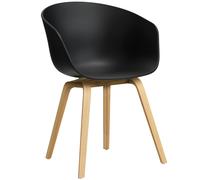 HAY - ACC 22 2.0 Armchair, Lacquered Oak / Black - Black