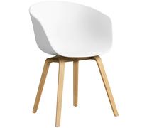HAY - ACC 22 2.0 Armchair, Lacquered Oak / White - White