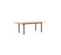 HAY Annex Overhang Dining Table L220 Lacquered Oak/Barn Red