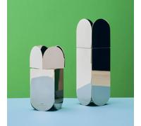 HAY Arcs salt and pepper shakers, chrome, stainless steel, 11 cm