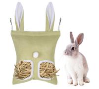 Hay Bag, Cute Hanging Rabbit Hay Feeder Wear-Resistant Guinea Pig Feeding Bag for Bunny Hamster Chinchilla Small Animal