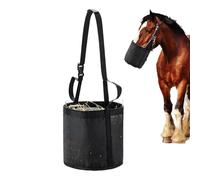 Hay Bag for Horses, with Adjustable Strap, Grain Feeding Bucket, Horse Feeding Container, for Long Distance Riding Weekend Camping Outgoing Home Barn Overnight Trips
