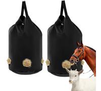 Hay Bag, Hay Bag for Horses, Hay Bag, Feeding Bag with Holes, Polyester Hay Bag, Space-Saving, Large Capacity, Suitable for Horses, Sheep, Meets the Feeding Requirements of Different Animal Species